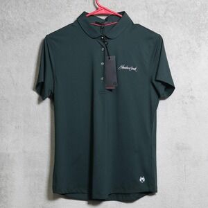 Greyson Scarlett Polo Shirt Womens Medium Green Shadow Creek Golf Jesper Stretch